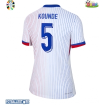 Frankrike Jules Kounde #5 Bortedrakt Dame EM 2024 Kortermet